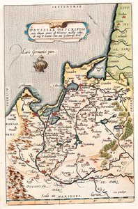Thietmarsiae, Holsaticae regionale partier typus Geografi av territoriet til Nord-Polen med byen Dantzig (Dantzig, Gdansk). av Abraham Ortelius