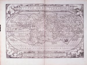 Portrett Portrett Type (gravering av Abraham Ortelius