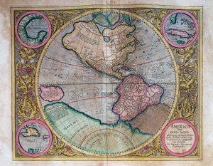 Verdenskart av Abraham Ortelius (1527-1598) av Abraham Ortelius