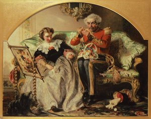 The Lion in Love av Abraham Solomon