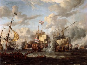 Sjøslaget ved Texel av Abraham Storck