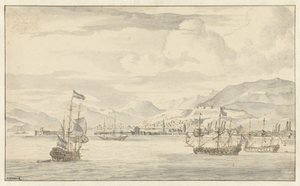 Utsikt over Smyrna (Izmir) av Abraham Storck