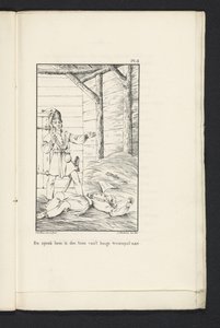 Journey of the Eighty Liegeans to Tervuren (plate 3), 1830 Og snakket til ham i tonen til den høye tragedien (tittel på objekt) av Abraham Vinkeles