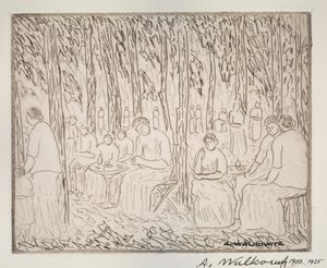 Under to trær, 1900-1925. av Abraham Walkowitz