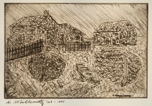 Uten tittel Ett av seks trykk, 1903-1925. av Abraham Walkowitz