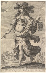 Zenobia, en illustrasjon fra Pierre Le Moynes 