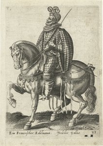 Fransk adelsmann til hest