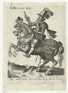 Kommandør for nederlandsk rytter av Abraham de Bruyn (attributed to)