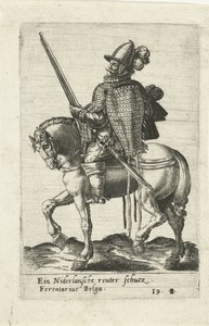 Nederlandsk rytter med rifle