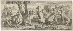 hunder Dyr (serietittel) av Abraham de Bruyn (possibly)