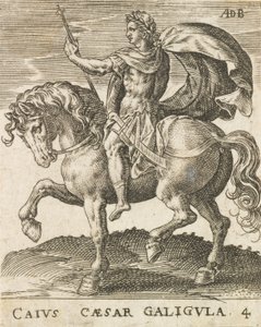 Caius Caesar Galigula fra Twelve Caesars on Horseback, ca. 1565-1587., ca. 1565-1587.