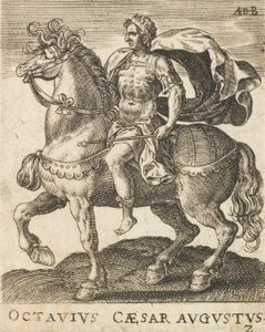 Octavius Caesar Augustus fra Twelve Caesars on Horseback, ca. 1565-1587., ca. 1565-1587.