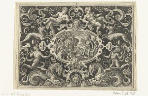 Perseus viser Medusa-skjoldet sitt til Phineus PHINEUS (tittel på objekt) av Abraham de Bruyn