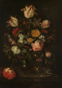 Stilleben med blomster