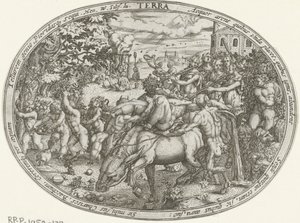 Triumfprosesjon av Bacchus og Silenus: Elementet Jorden Terra (tittel på objekt) The Four Elements (serietittel)
