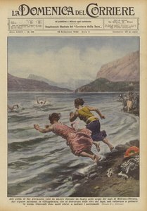 Til ropene fra to unge menn som ble syke under et bad i vannet i Molvenosjøen?