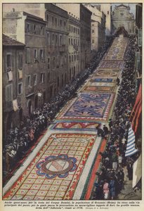 Også i år, for festen Corpus Domini, har befolkningen i Genzano (Roma) spredt seg på?