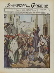 Offisiell annektering av Tripolitania til Italia, auksjonarius les arabisk i gatene?