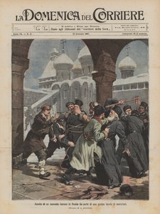 Angrep på et kjent kloster i Russland av en stor gjeng kriminelle