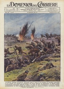 Italiensk kavaleri under angrep