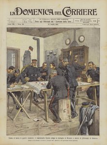 Hvordan moderne kriger føres, leder Marshal Oyama slaget ved Mukden i et dusin? av Achille Beltrame