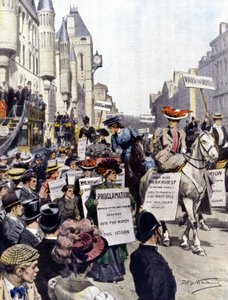 Demonstrasjoner i London i september 1908 av Achille Beltrame