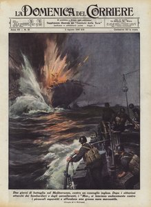 To dager med kamp i Middelhavet, mot en engelsk konvoi