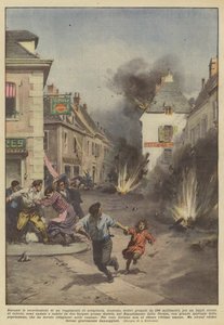 Under øvelsene til et fransk artilleriregiment, tolv 120?