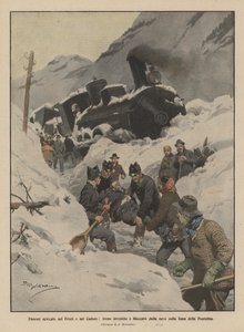 Store snøfall i Friuli og Cadore, tog påkjørt og blokkert av snøen på Pontebba-linjen