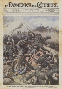 Alpintroppene stormer Malga Fossetta og Monte Magari og fanger blant annet et batteri på seks kanoner