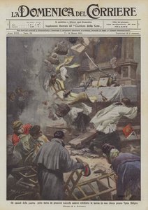 Episodene av krigen, prest såret av tyske kuler mens han feiret messe i ett? av Achille Beltrame