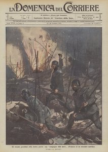 De daglige heroismene i vår krig, et selskap av død ved angrepet av et østerriksk gjerde