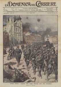 Italienske Gorizia, De seirende troppenes inntog i den erobrede byen av Achille Beltrame