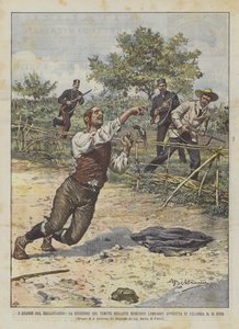 The Dramas Of Brigandage, The Dreading Of The Dreaded Brigand Domenico Lombardo I Calabria på 14 Corr av Achille Beltrame