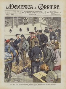 Livets tapere, ankomst til Genova av italienske emigranter gale i den argentinske republikken