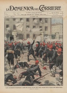 De alvorlige hendelsene i Konstantinopel, angrep på brakkene av de trukket makedonske troppene?