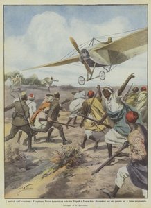 Farene ved luftfarten, må kaptein Moizo ned under en flytur mellom Tripoli og Zuara?