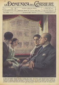 Duce blant folket av Achille Beltrame