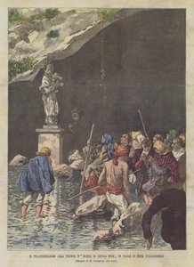 Pilegrimsreisen til Acqua Di Lunga Vita-bassenget i Valle Di Rose (Valsassina)