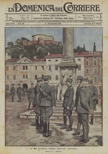 Kongen av Italia besøker italienske Gorizia av Achille Beltrame