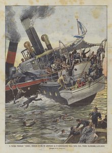 Det gamle dampskipet Primus knust i to og senket av en slepebåt i Nedre Elbe?