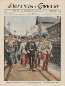 Jubileet til den eldste herskeren i Europa, ankomsten til keiser Vilhelm og alle sammen? av Achille Beltrame