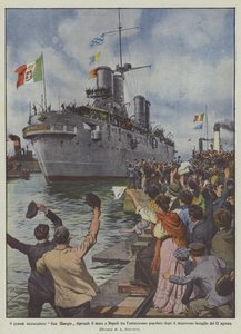 Kommer den store cruiseren San Giorgio tilbake til sjøen i Napoli midt i folkelig entusiasme etterpå?