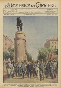 Nasjonalmonumentet til Bersagliere innviet i Roma i nærvær av kongen?