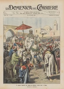 Den høytidelige inntreden av sultanen av Marokko Abd-el-Aziz i Rabat