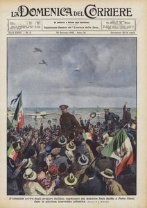 Den triumferende ankomsten til de italienske flygerne, kaptein Italo Balbo, til Porto Natal?