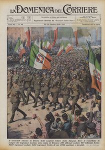 Den triumferende returen til hjemlandet til legionene som returnerte fra Spania
