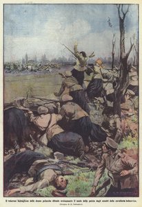 Den tapre bataljonen av polske kvinner forsvarer heroisk hjemlandets jord fra?