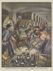 Angrep på franske vinprodusenter, tusenvis av hektoliter champagne spredt og ødelagt som hevn av Achille Beltrame