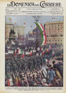 Gjorde tilbakekomsten av troppene fra manøvrene opphav til demonstrasjoner i alle byene i Italia? av Achille Beltrame